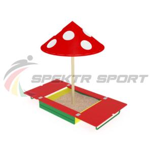 Купить Песочница с крышкой и грибком ИО 512 в Чусовое 