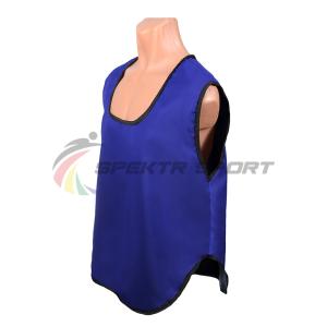 Купить Манишка футбольная односторонняя Spektr Sport синяя, р.36-40 в Чусовое 