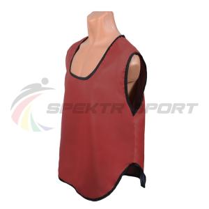 Купить Манишка футбольная односторонняя Spektr Sport красная, р.36-40 в Чусовое 