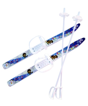 Купить Комплект лыжный детский Лыжики-пыжики с палками в Чусовое 
