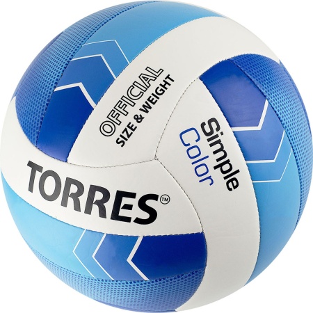 Купить Мяч волейбольный Torres Simple Color любительский р.5 в Чусовое 